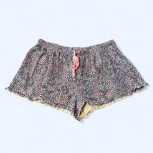 Y2K Pink Animal Print Shorts!